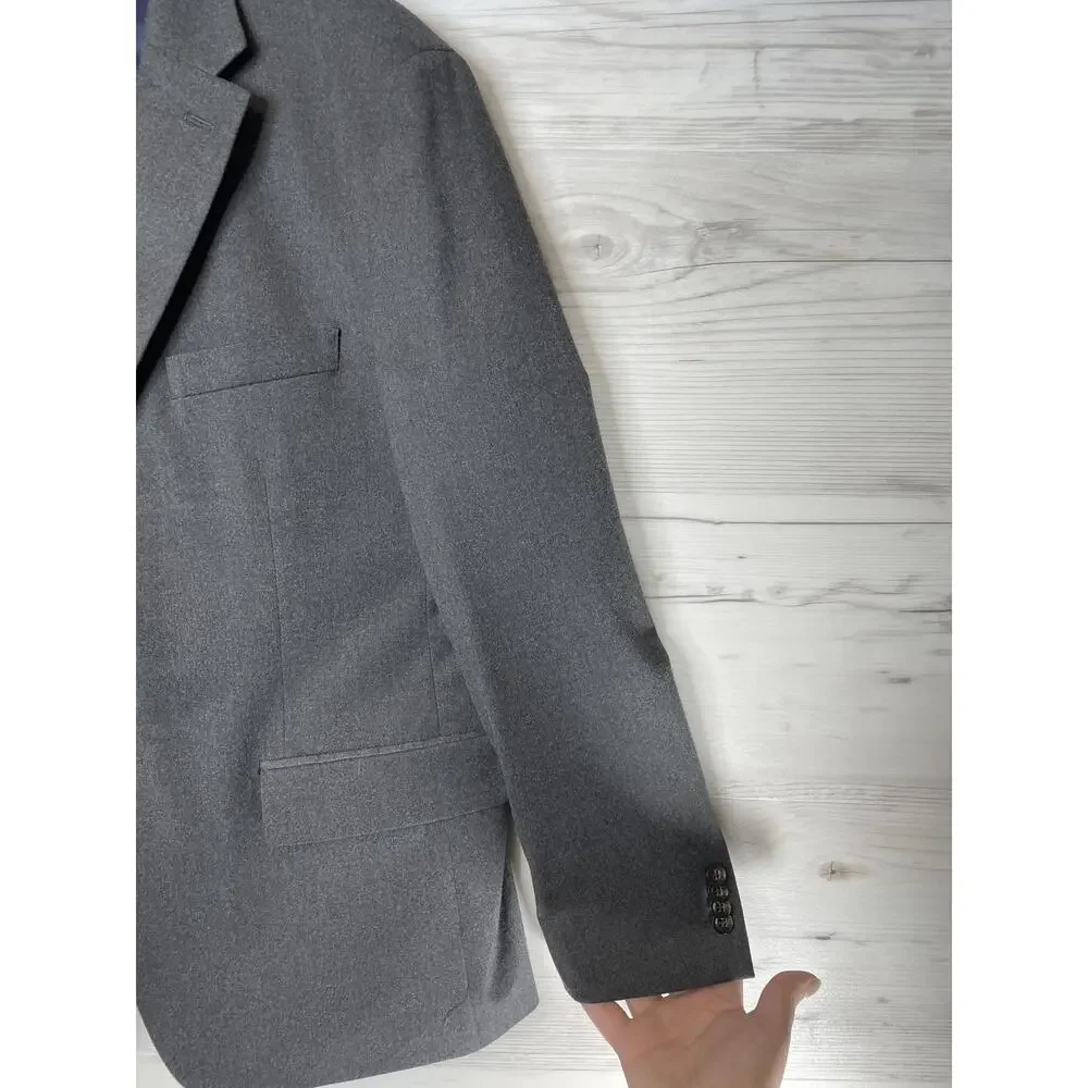 Tommy Hilfiger Blazer Mens‎ 42S Gray Two Button Notch Lapel Sport Coat Stretch
